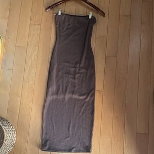 Windsor Chic Brown Strapless Dress